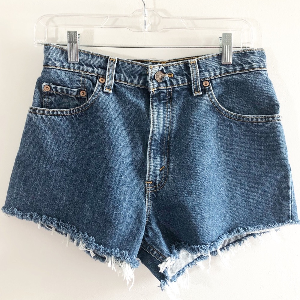 Levis cutoffs Upcycled High Waist Shorts 9